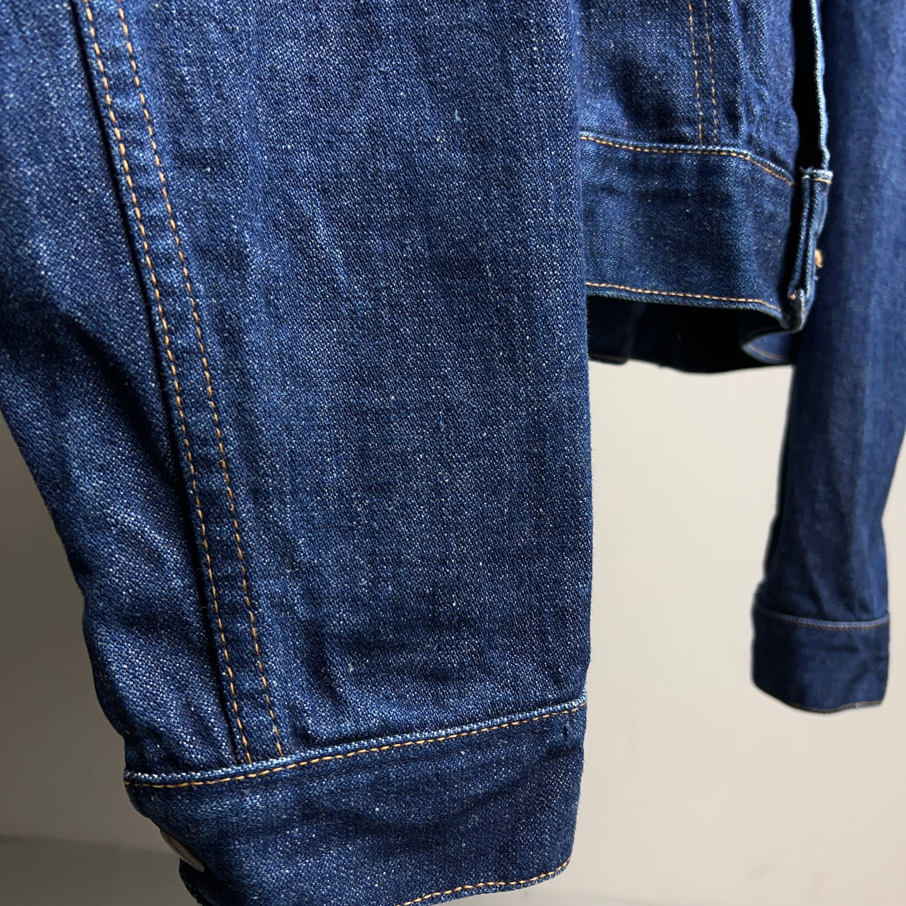 1970's Wrangler 124MJ INDIGO DENIM JACKET 70年代 黒タグ ラングラー