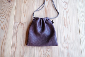 《即納》drawstring pouch(M)【burgundy】