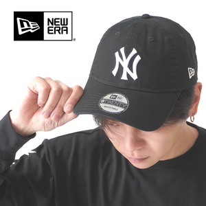 NEW ERA ニューエラ 9TWENTY 920 NYヤンキース キャップ ブラック×ホワイト メンズ レディース ユニセックス 帽子 ベースボールキャップ コットン 調整可能 MLB 14525122 秋 冬 秋冬 人気モデル