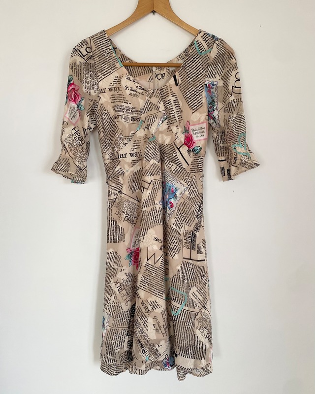 00s news paper dress