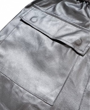 center zip wide silver cargo