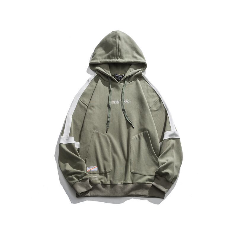 【新作】【送料無料】 Road Vintage Spring ese Contrasting Color Stitching Hoodie ins Trendy Men's Loose All-match Hoodie-Alibaba スプリング 春物 ビンテージ ステッチ hip6-161180358692144