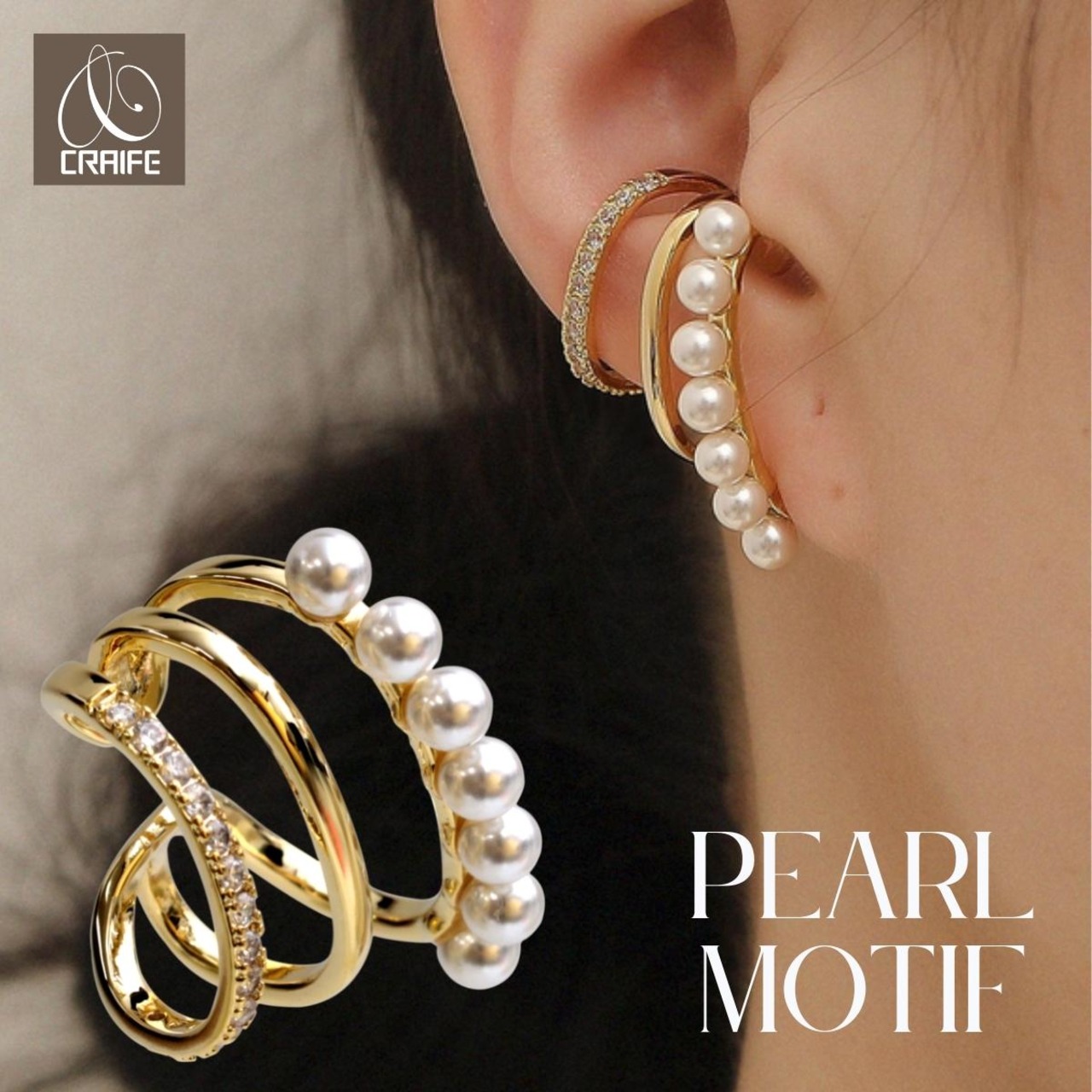 Ear cuff -Gold-