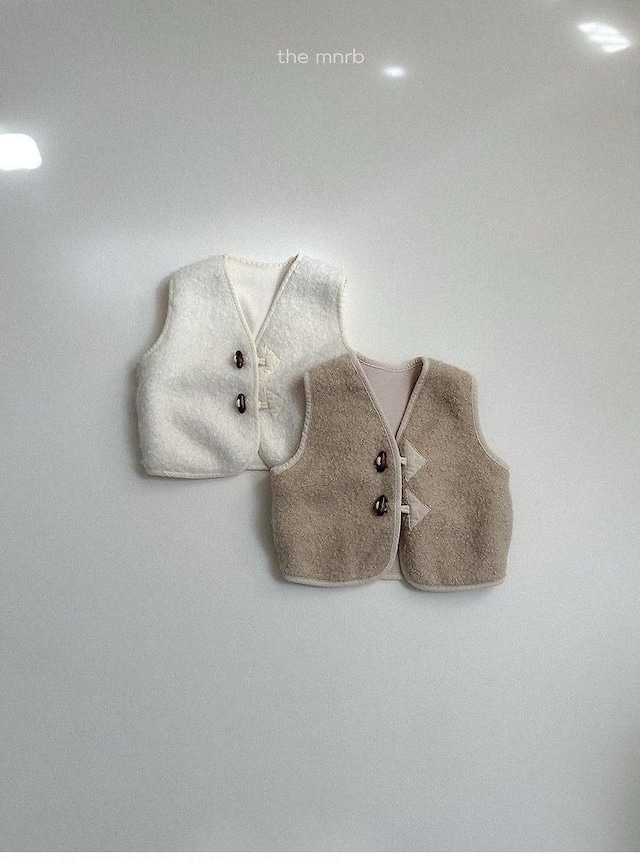 〖取寄〗韓国子供服 / 26winter / minirobe / ボアベスト / キッズ *S~XL*