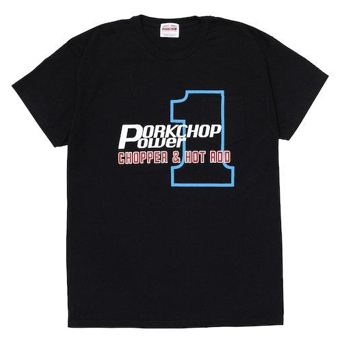 P POWER POCKET TEE/BLACK