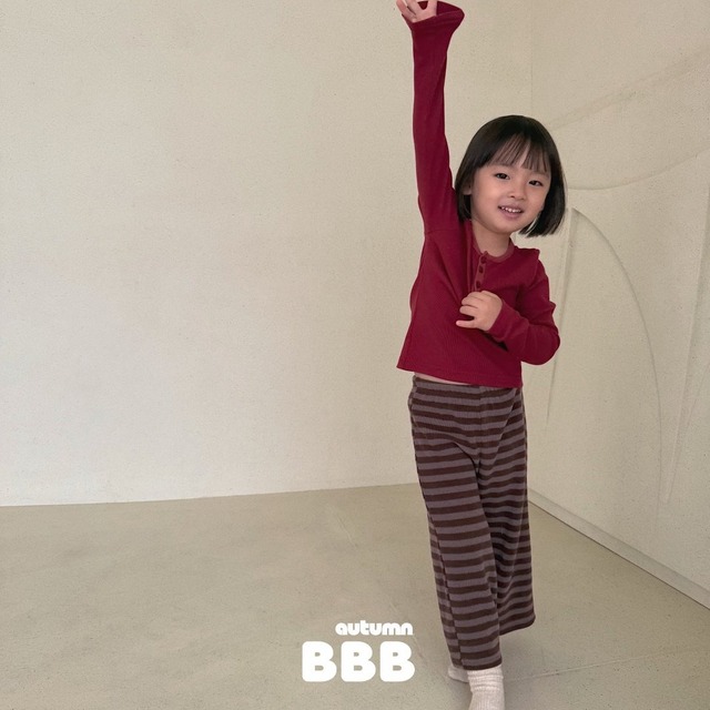 《予約》送料無料【Bella bambina】Stripe Pants