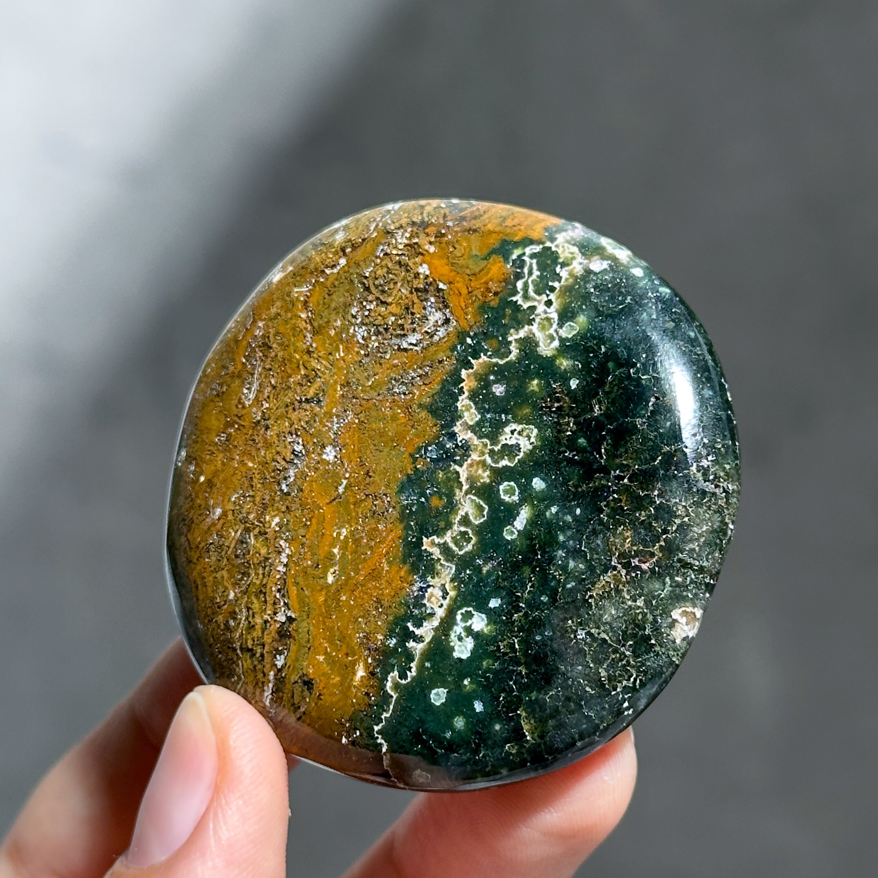 オーシャンジャスパー パームストーン33◇ Ocean Jasper