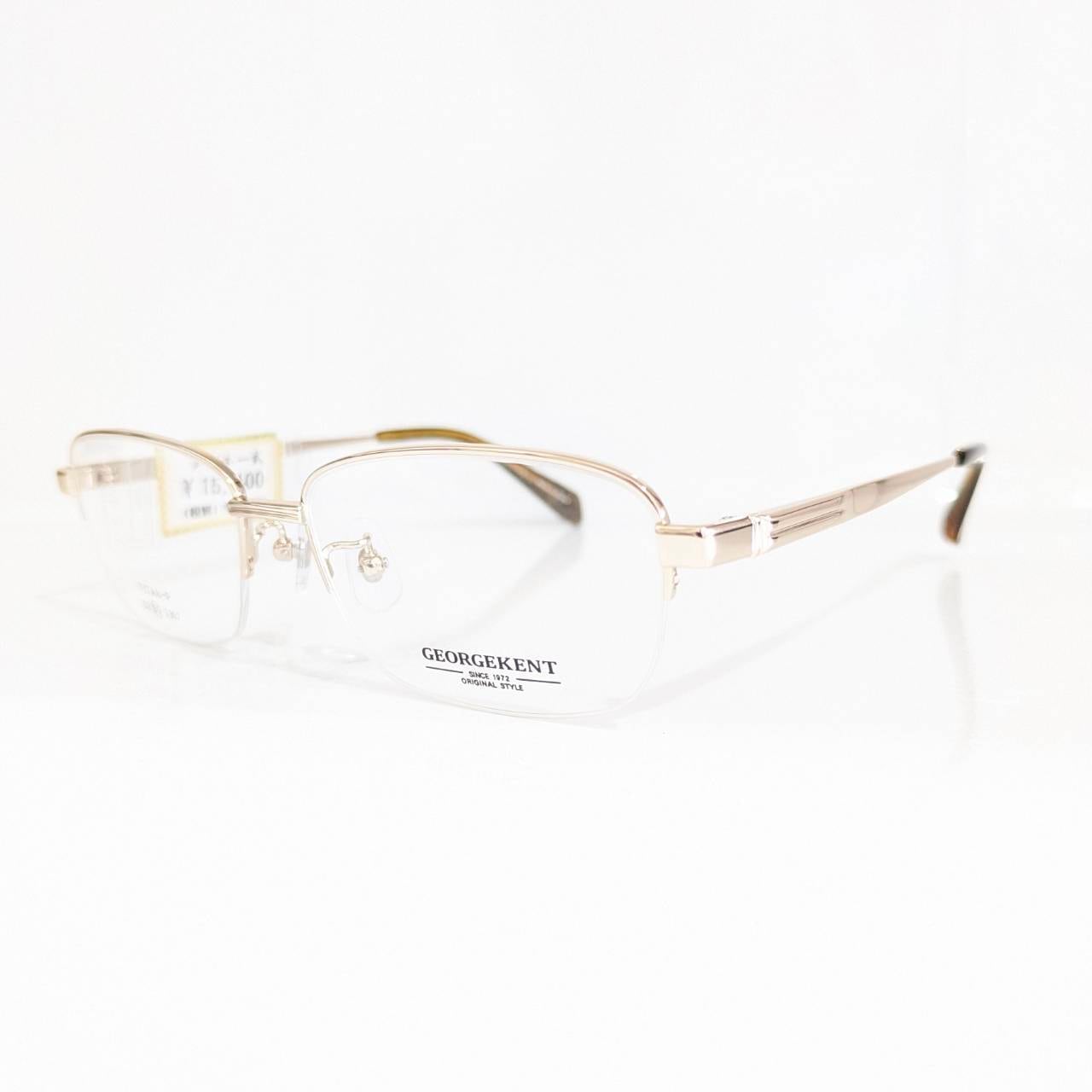 【GEORGEKENT】スクエアナイロールフレーム ゴールド