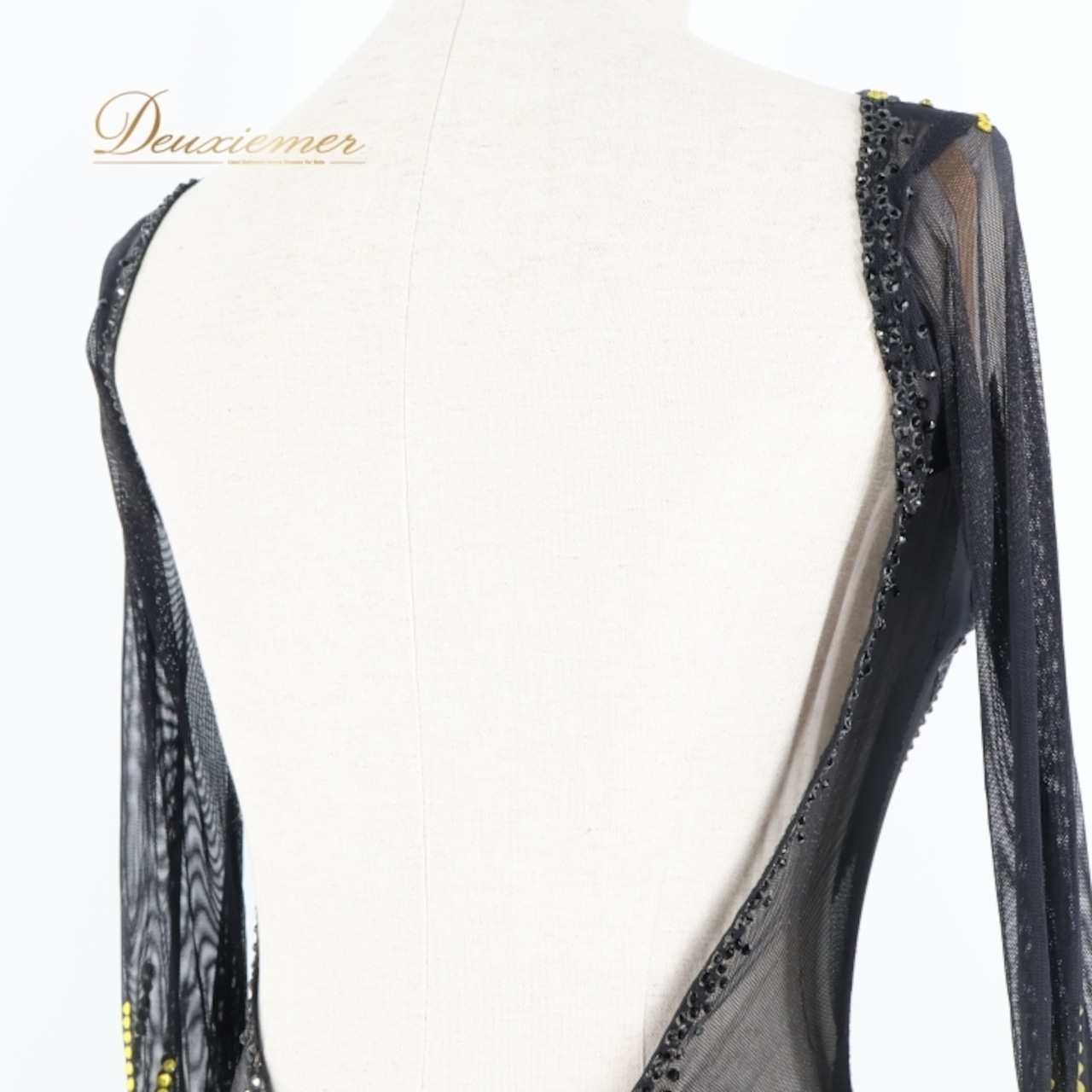 社交ダンス 衣装 The ONE ザワン スタンダードドレス ワンピース ドレス フロート レース 黒 黄色 グラデーション デモ 競技 ダンス パーティ 発表会 ベロア ブラック系 イエロー系 高級感 フロア映え ドレス美しい デモ用 カラフル グラデーションドレス スタンダードダンス衣装 おしゃれ ダンスイベント 競技用ドレス