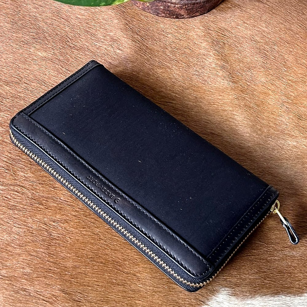 BAGGY PORT】バギーポート高密度ミリクロス長財布ラウンドファスナー