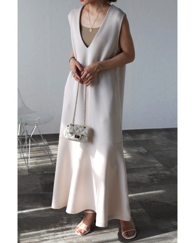 マーメイドカットソーフレアワンピース