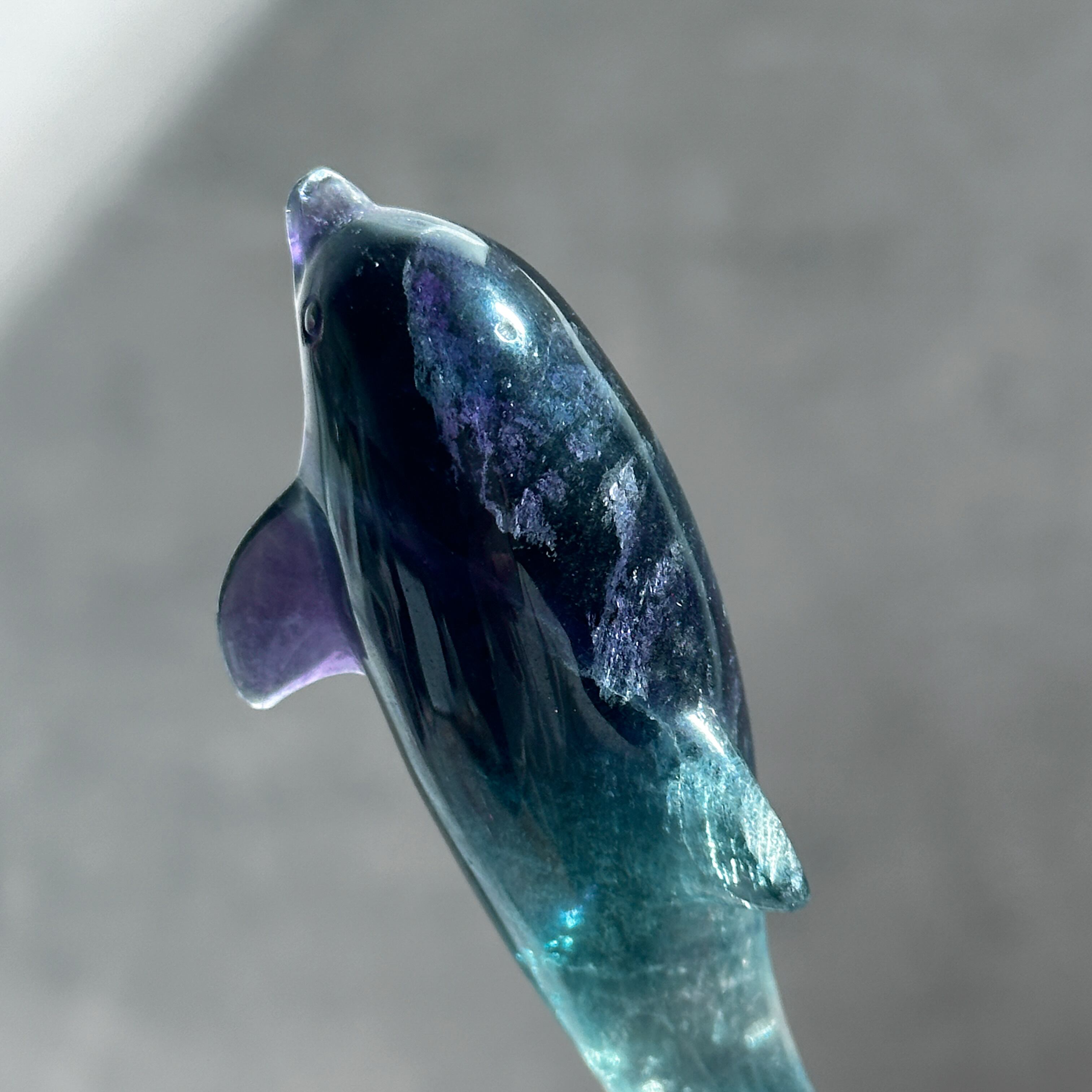 レインボーフローライト イルカ44◇ Fluorite ◇天然石