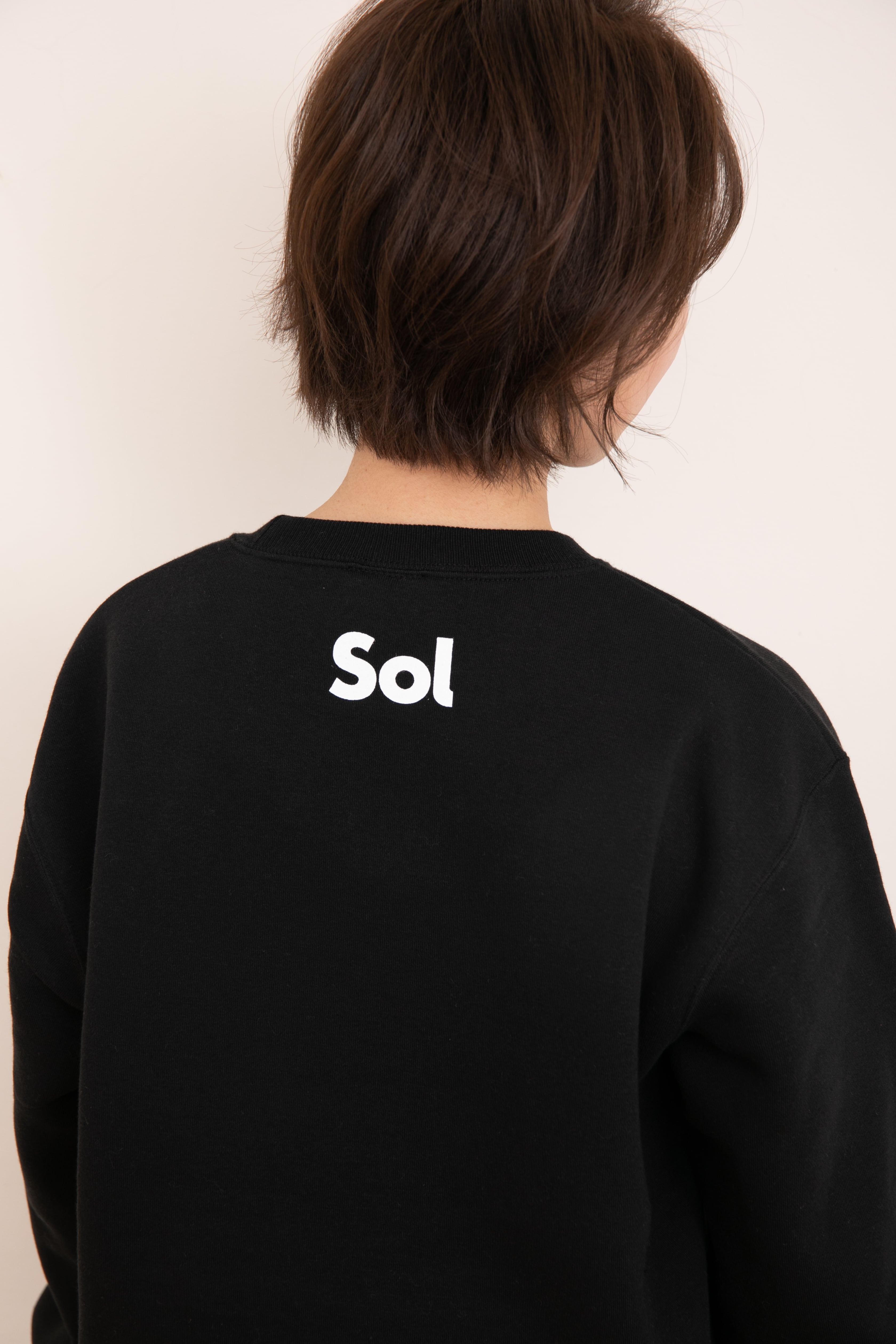 美品♦︎LASUD 黒　トレーナー Deconstructed Sweat Shirt Cotton French Terry(XS DARK GREY