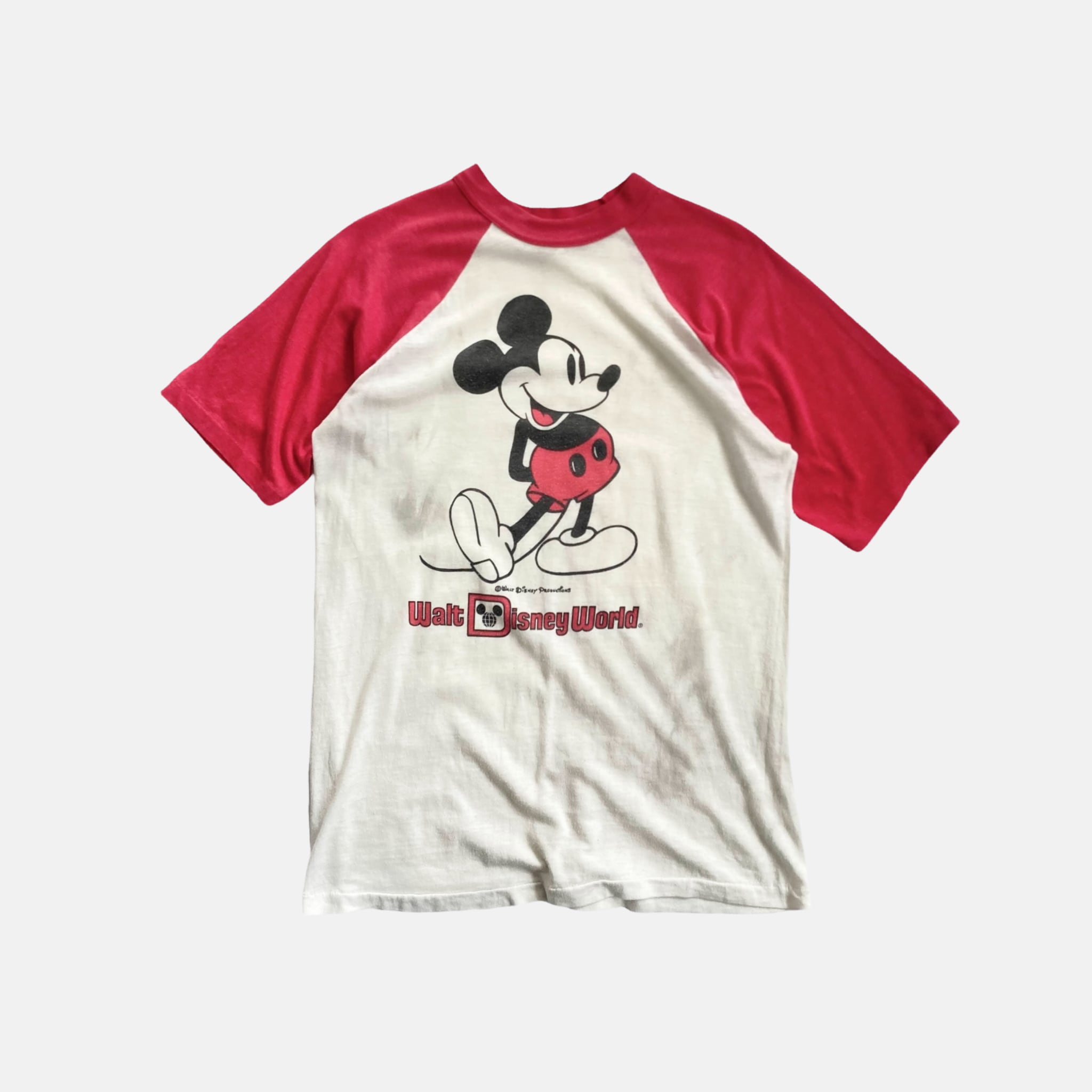 希少】80s ディズニー ミッキー ラグラン Tシャツ | kensysgas.com