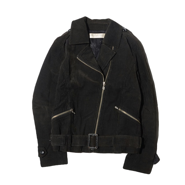 united bamboo   dot pile riders jacket