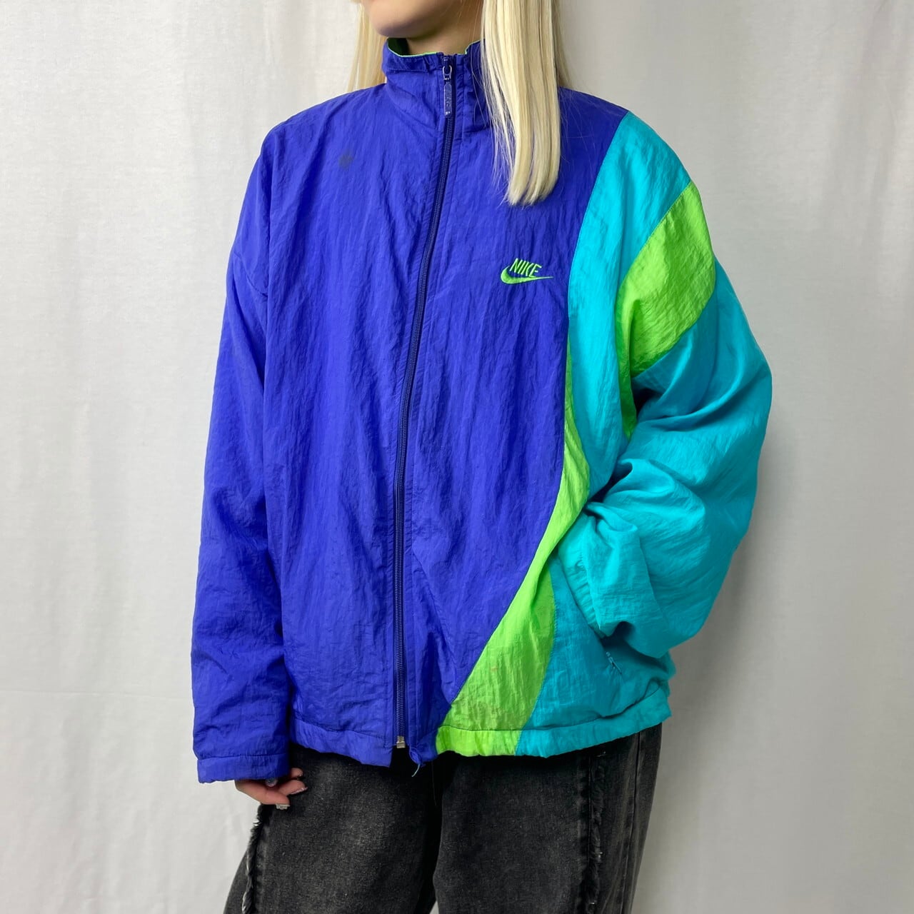 【✨90'S】NIKE  銀タグ ナイキ  ビンテージ ナイロン ジャケット L