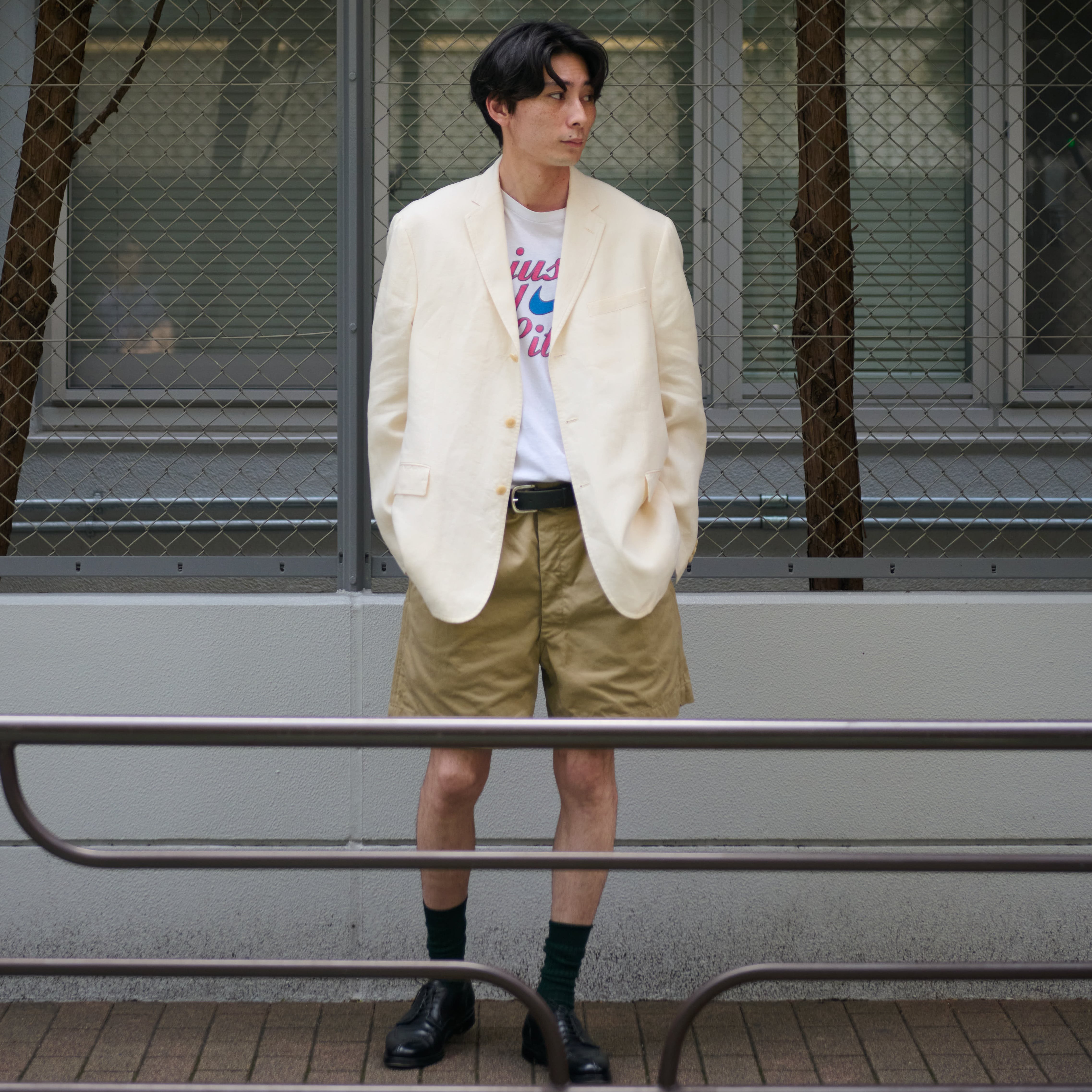 極美品】80s Ralph Lauren special linen Jacket off White blazer 