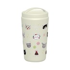 保温タンブラー520ml【パミスネコ】オフホワイト