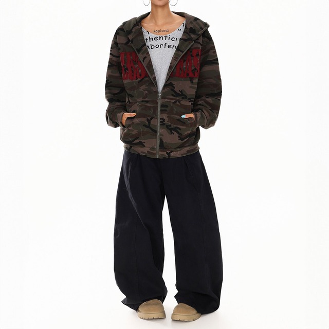 ストリートカモロゴジップフーディ   R01406