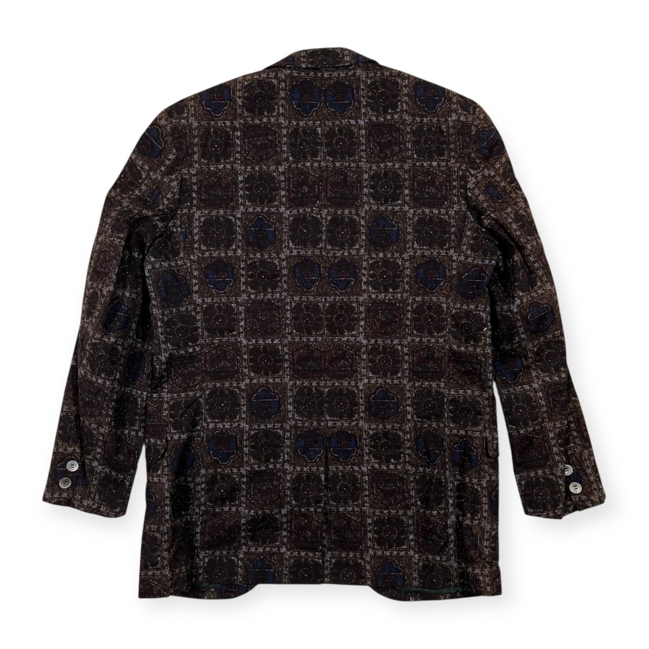 70s Kent ケント VAN JAC ヴァンヂャケット 総柄 段返3B テーラードジャケット 170-90-79 /ビンテージ