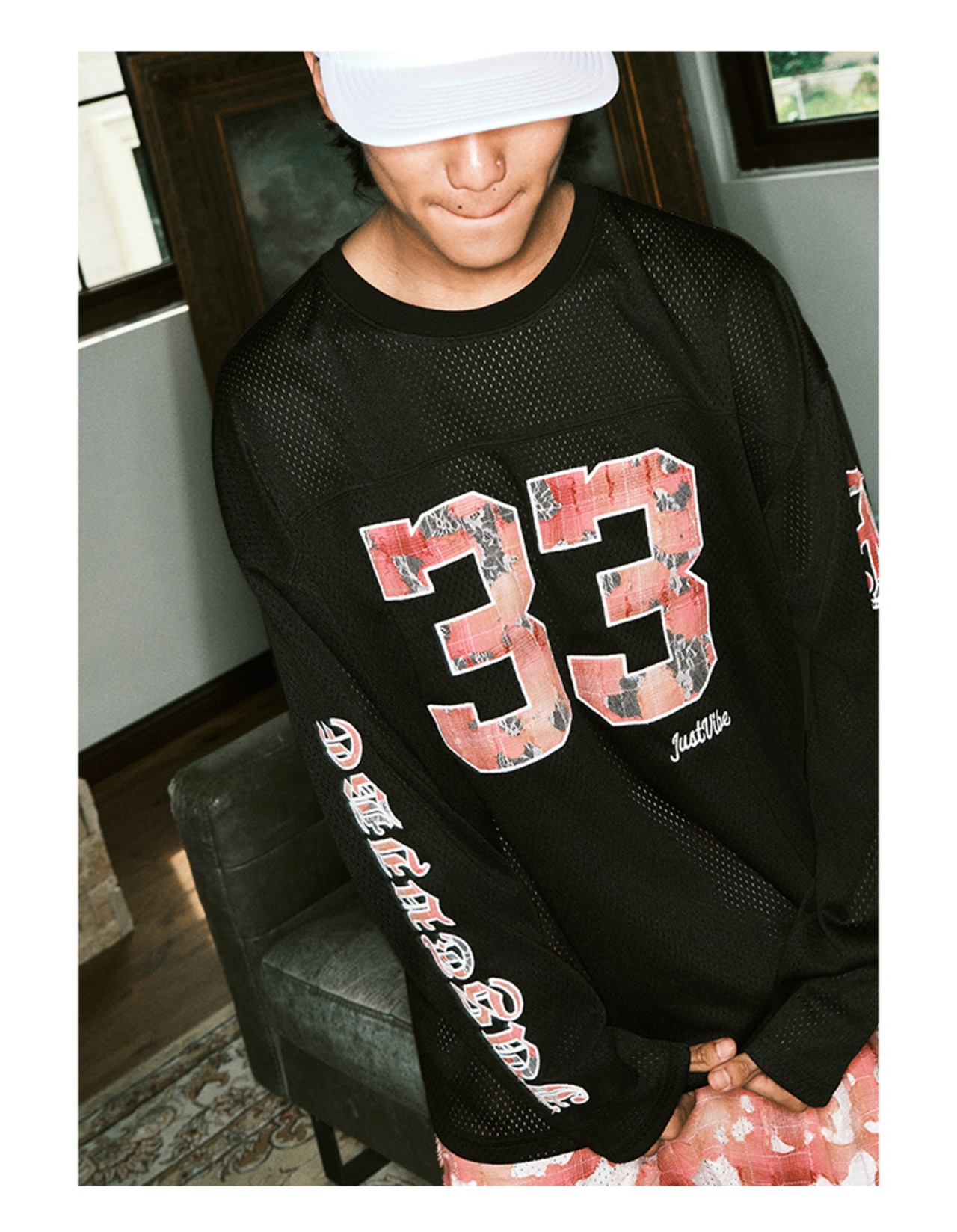 細く見せたくない設計｜アメリカンメッシュLS Tシャツ(LS00017)