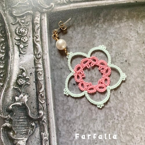 花の歌姫＊タティングレースピアス | Farfalla～ファルファッラ～