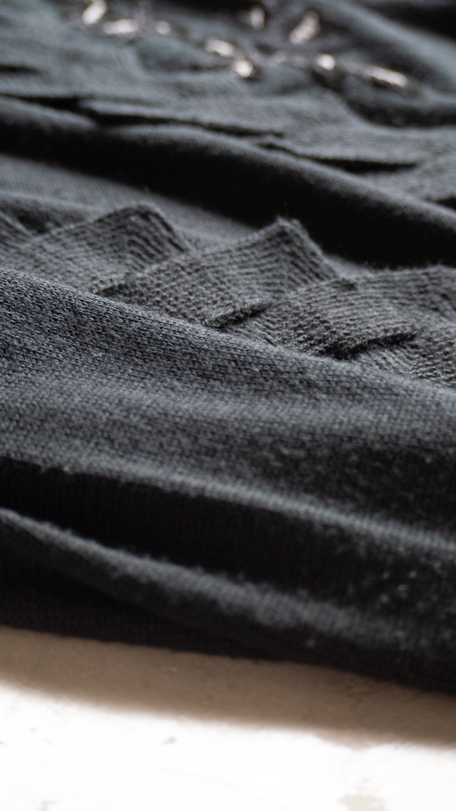 unknown 1980s Jagged hem cardigan