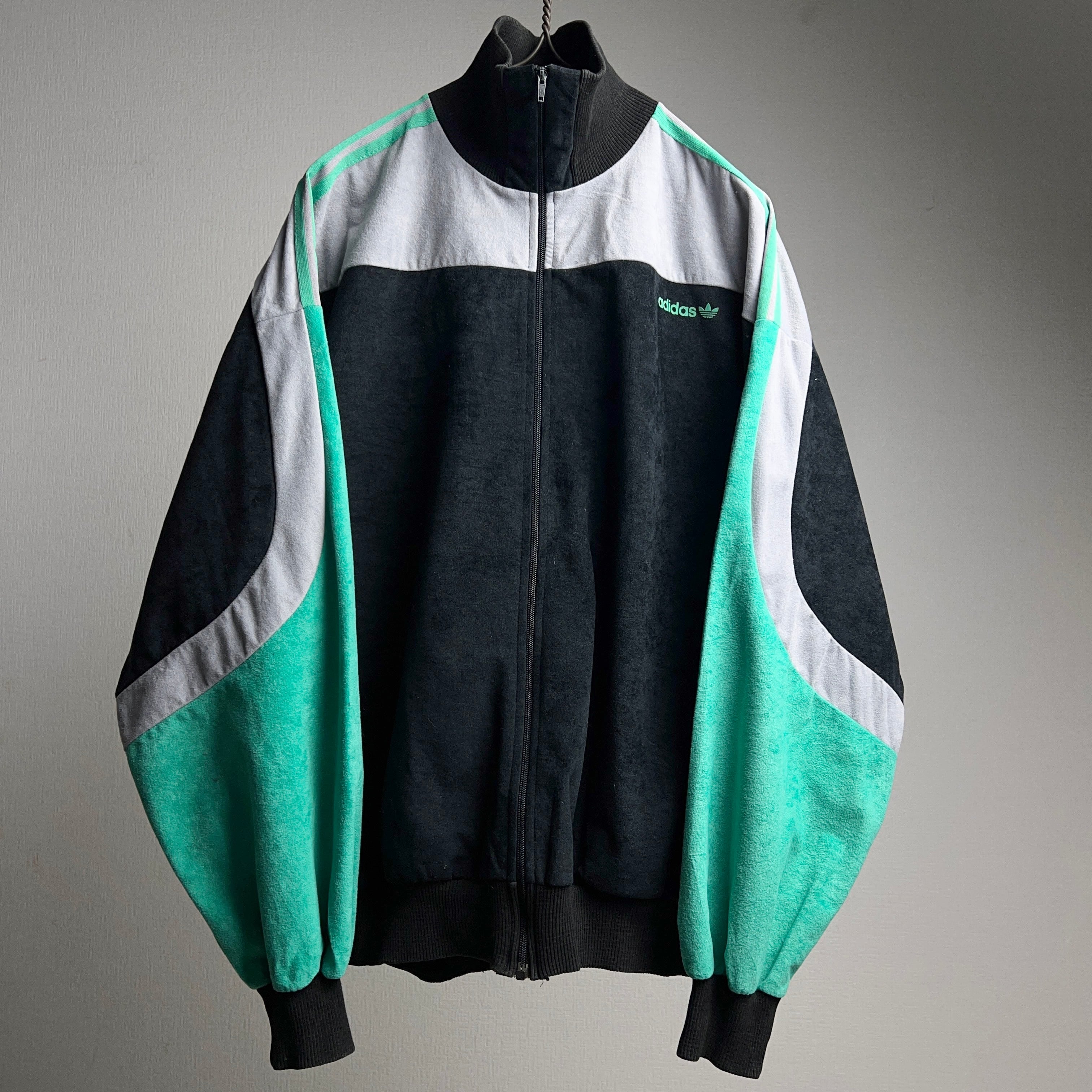 80's adidas Velvet Track Jacket France製 80年代 アディダス ベロアトラックジャケット フランス製  VENTEX【1000A233】【送料無料】