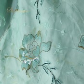 パーティドレス 衣装 ドレス ロングドレス ワンピース 発表会 パーティ 緑 青 グリーン系 フリル レース 刺繍 ラメ ボリューム カラードレス inocento カラフル 可愛い おしゃれ おすすめ トレンド 結婚式 セレモニー 演奏会 ロング丈 厚手 フェミニン 上品 特別な日 デート