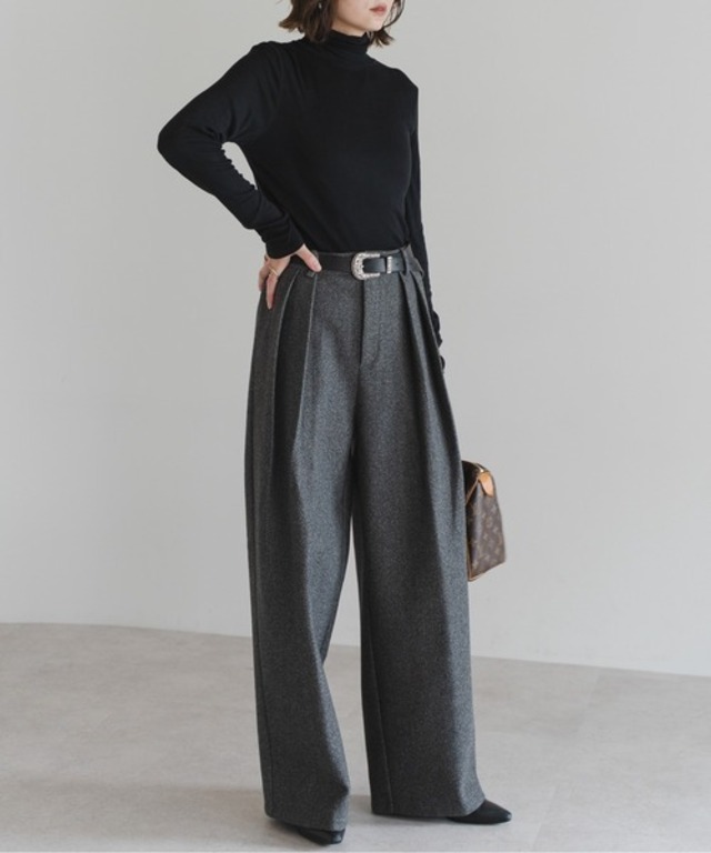 (予約) ワイドトラウザーパンツ