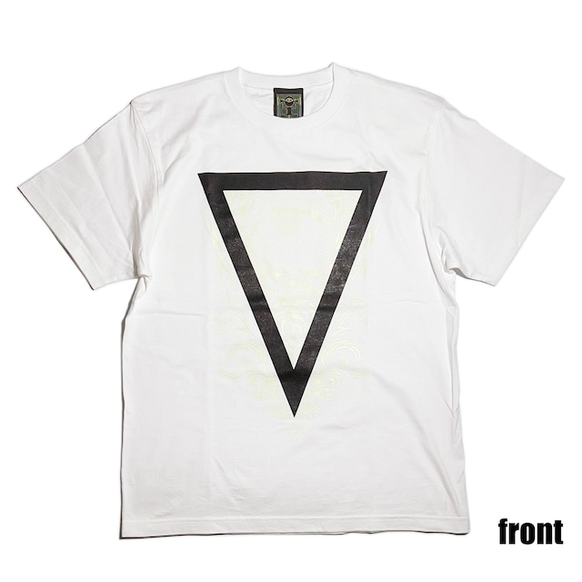 神眼芸術『Triangle』T-shirt (White) Glow in the Dark