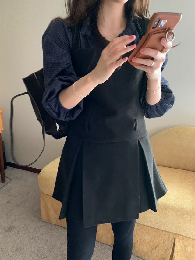 (予約) pretty young thing / Kanta wool one-piece 2color