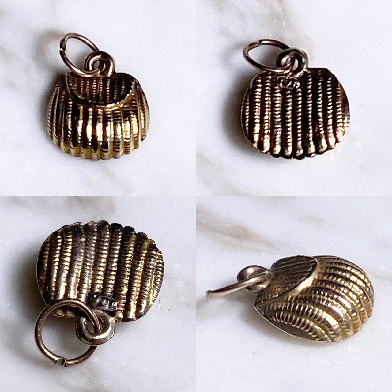antique 9ct gold charm “bag”