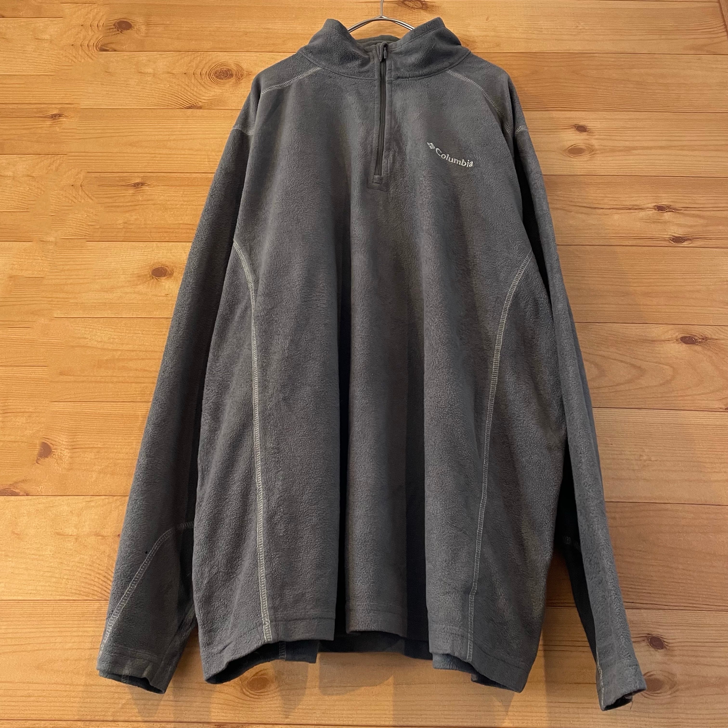 Columbia】ハーフジップ プルオーバー フリース 刺繍ロゴ Lサイズ