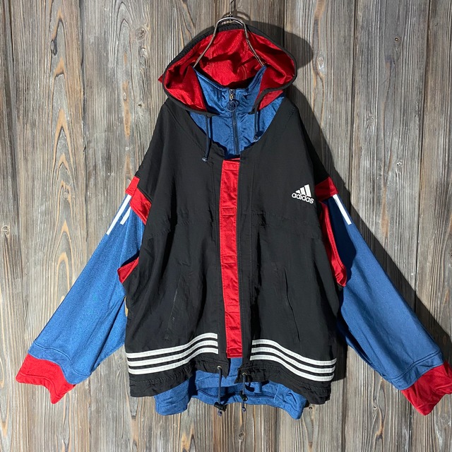 ［adidas］80s rare design track jacket