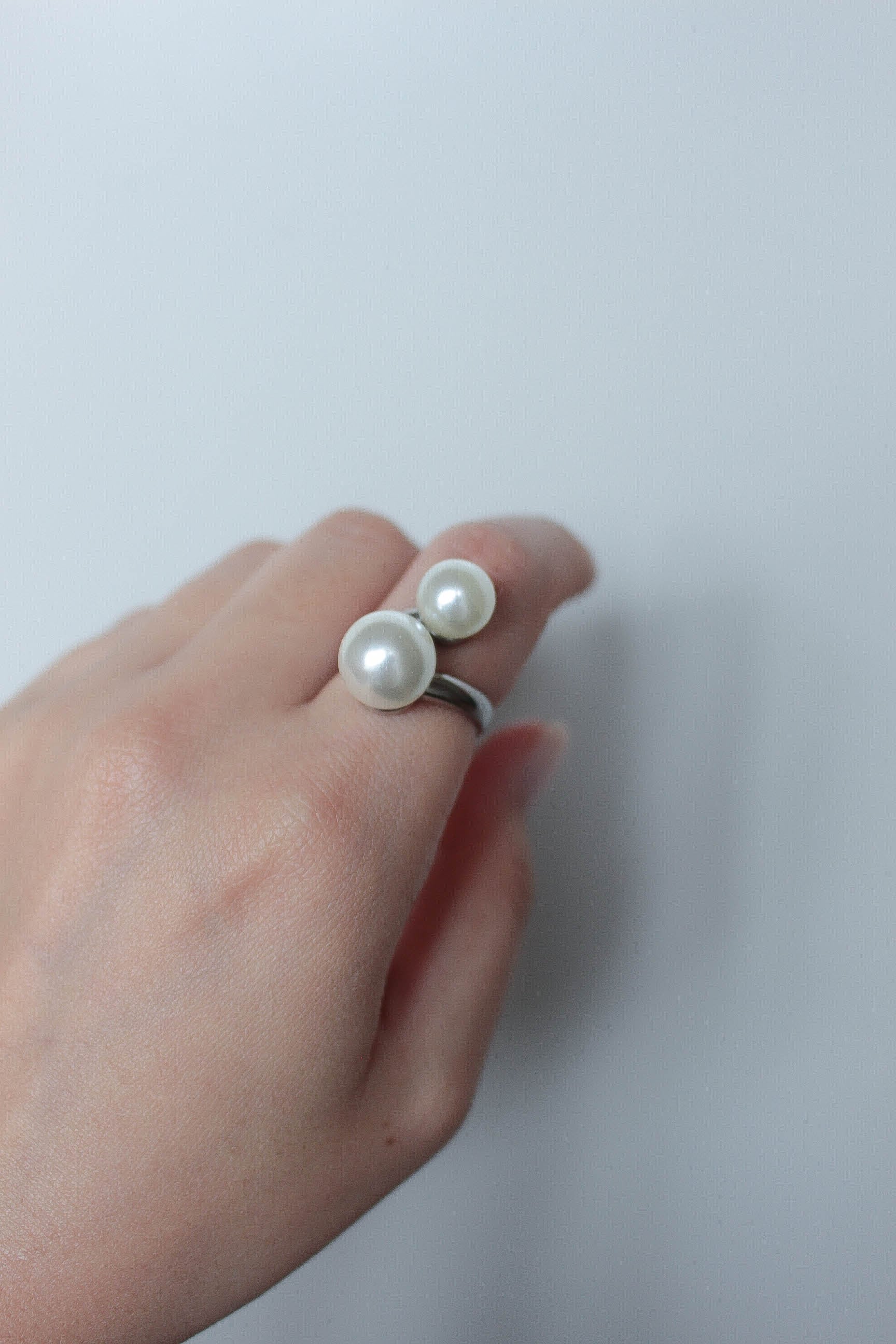 5/2(sat)新色発売 Cross Pearl Ring | ebine(エビネ)|金属アレルギー