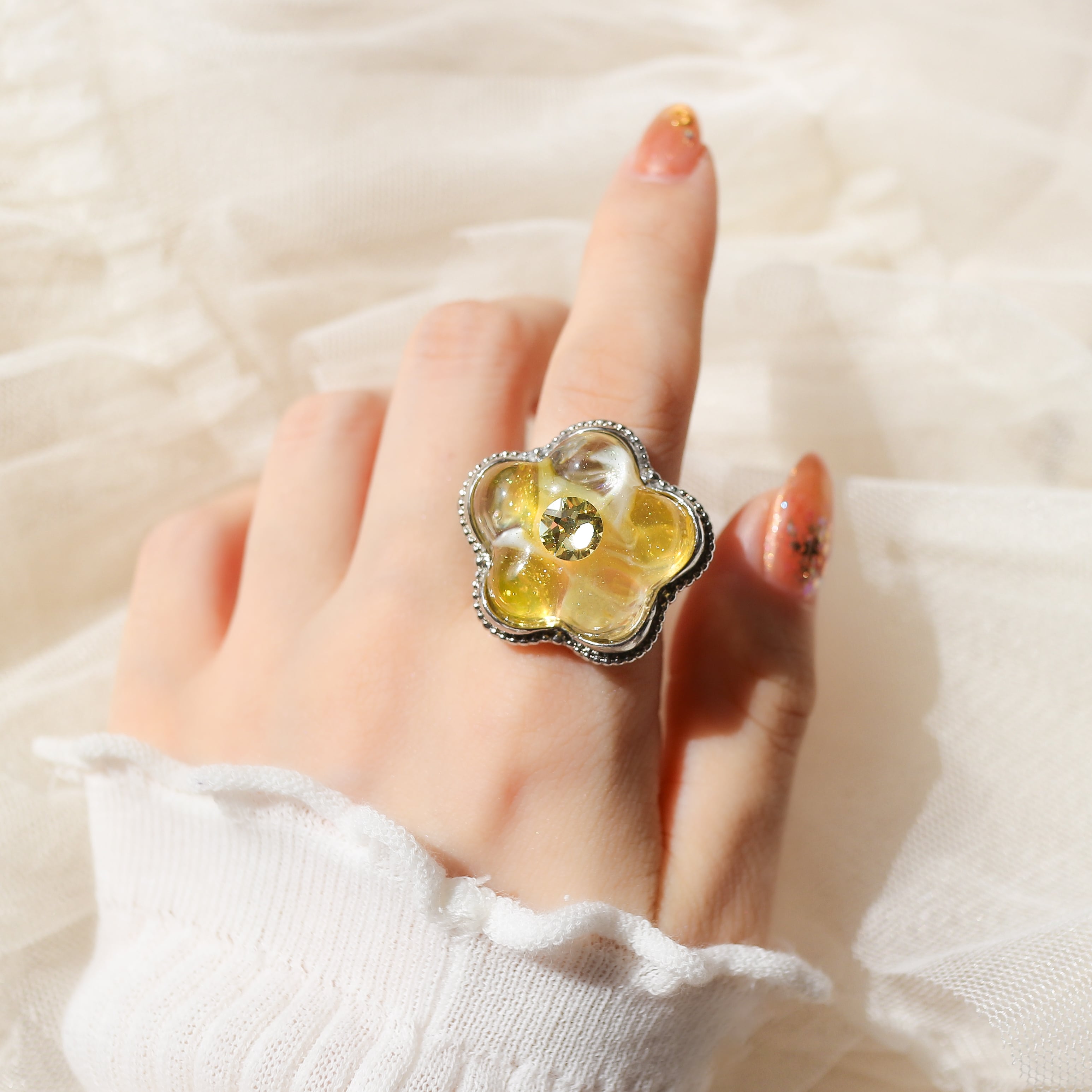 flower ring (yellow) | マルベリコ