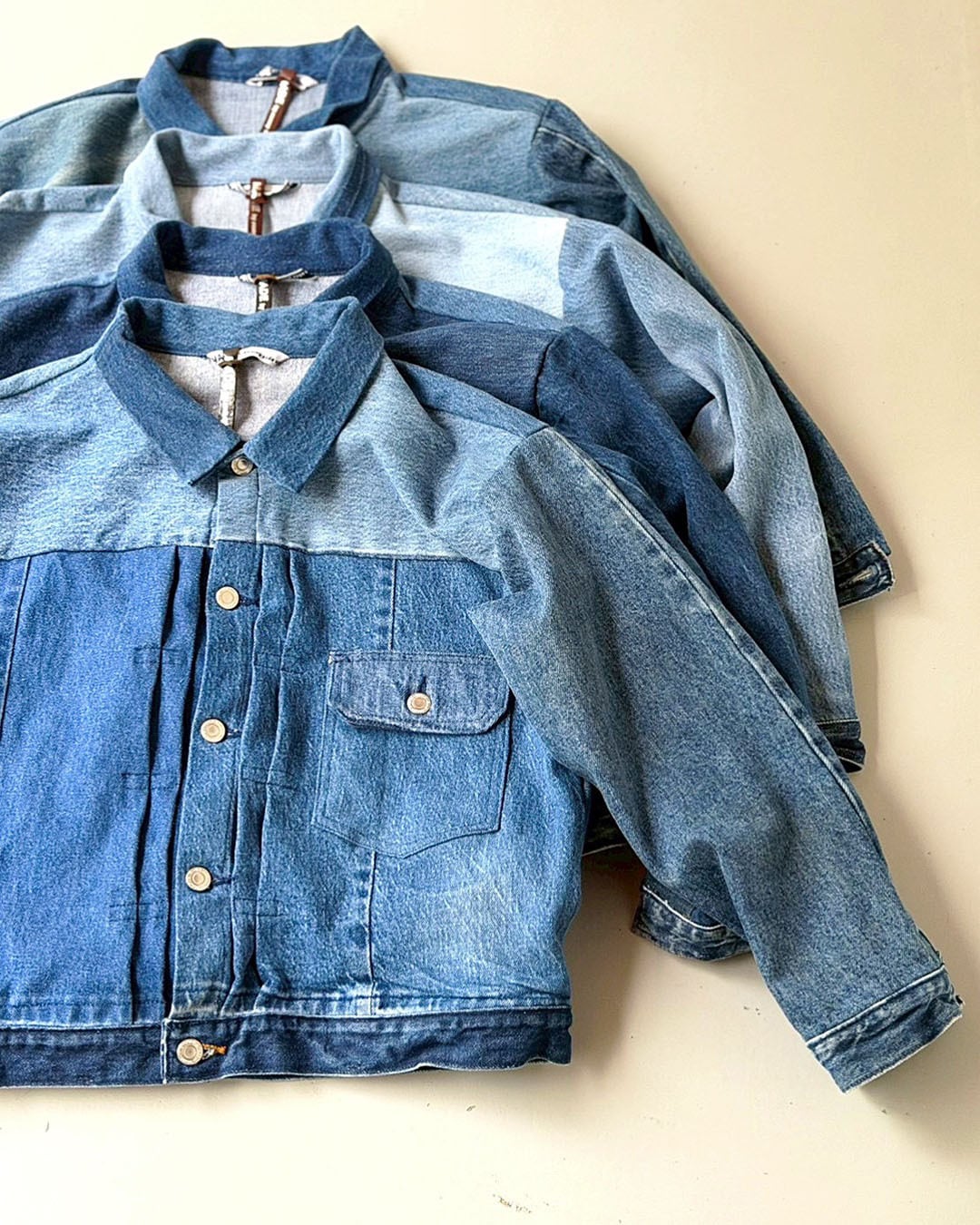 sunny side up】denim 1st back wide jacket | Parc-nique