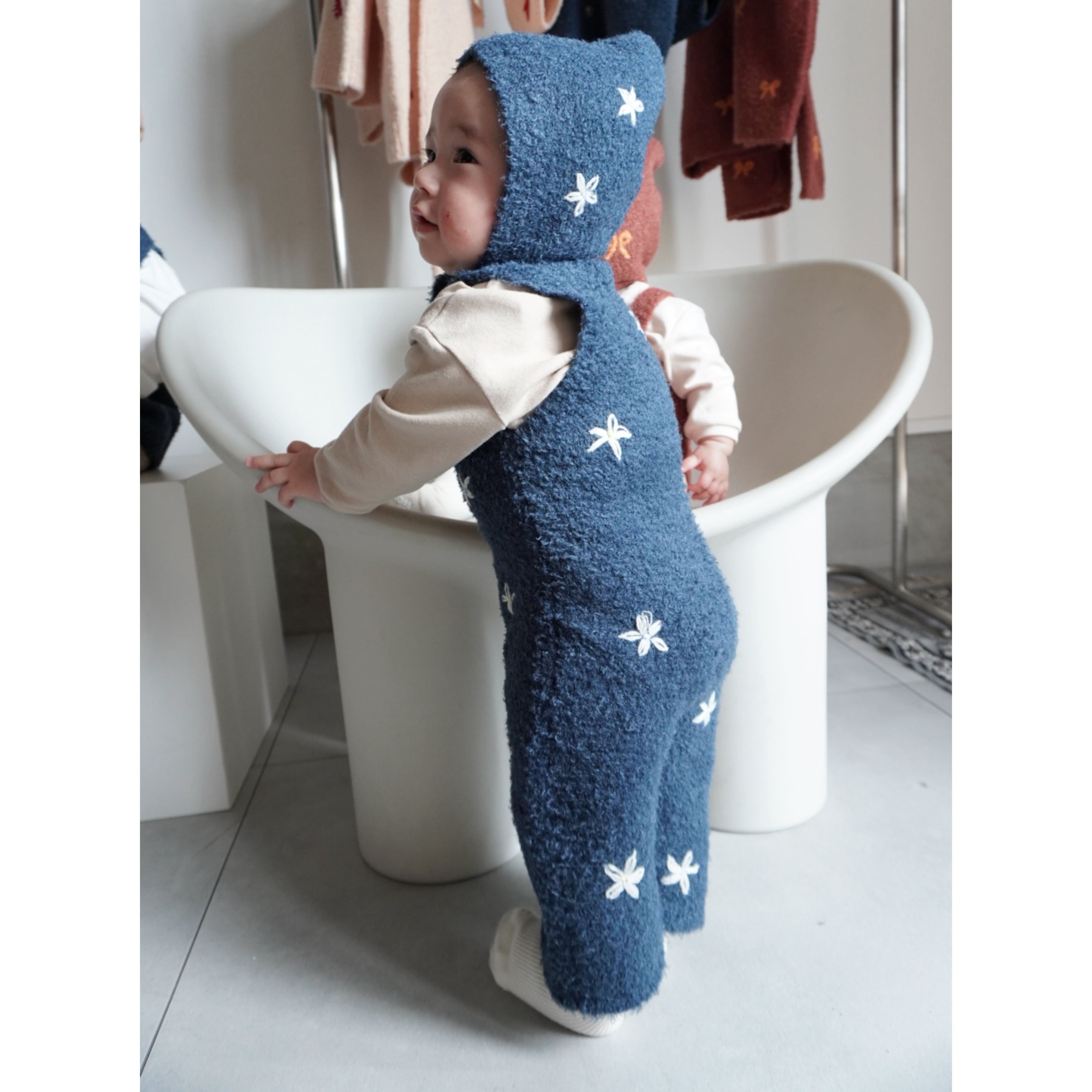 【&pal】motif boucle baby jumpsuit  /3color