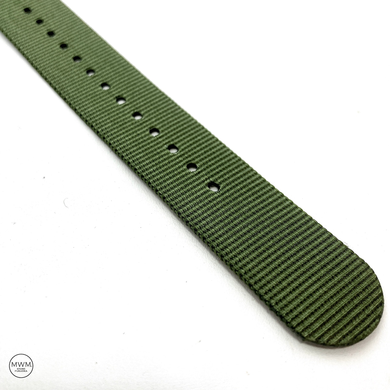 PVDプレミアムNATOストラップ カーキ・グリーン 20mm 腕時計ベルト