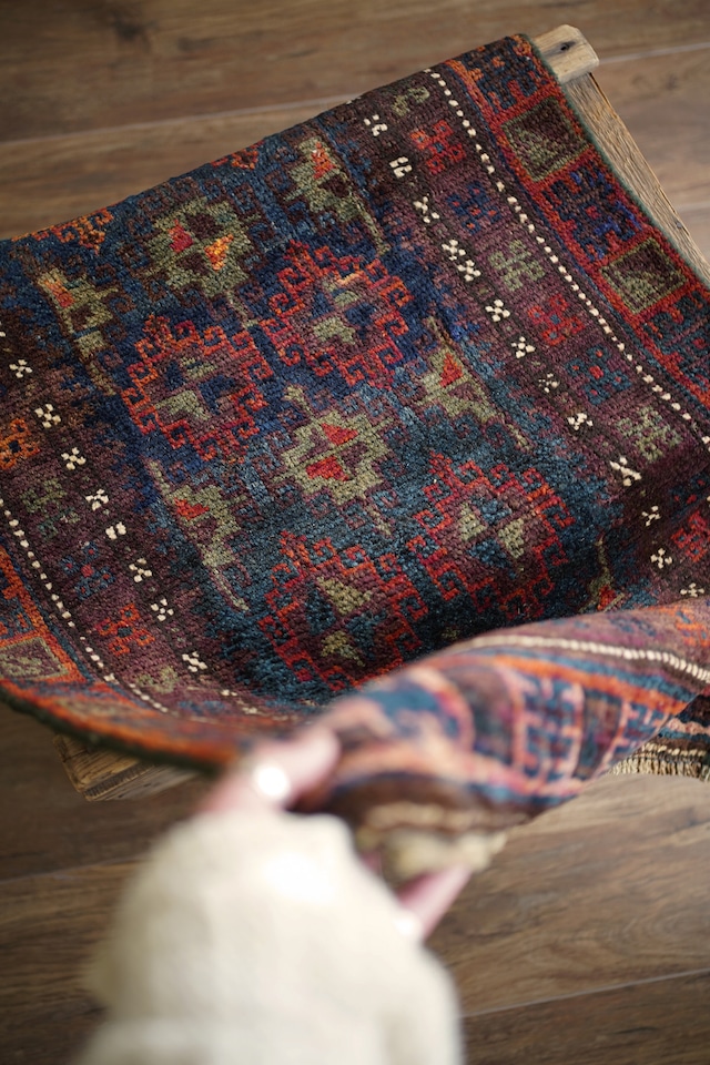 【570】Vintage Persian Sistan Baluch rug 1960's