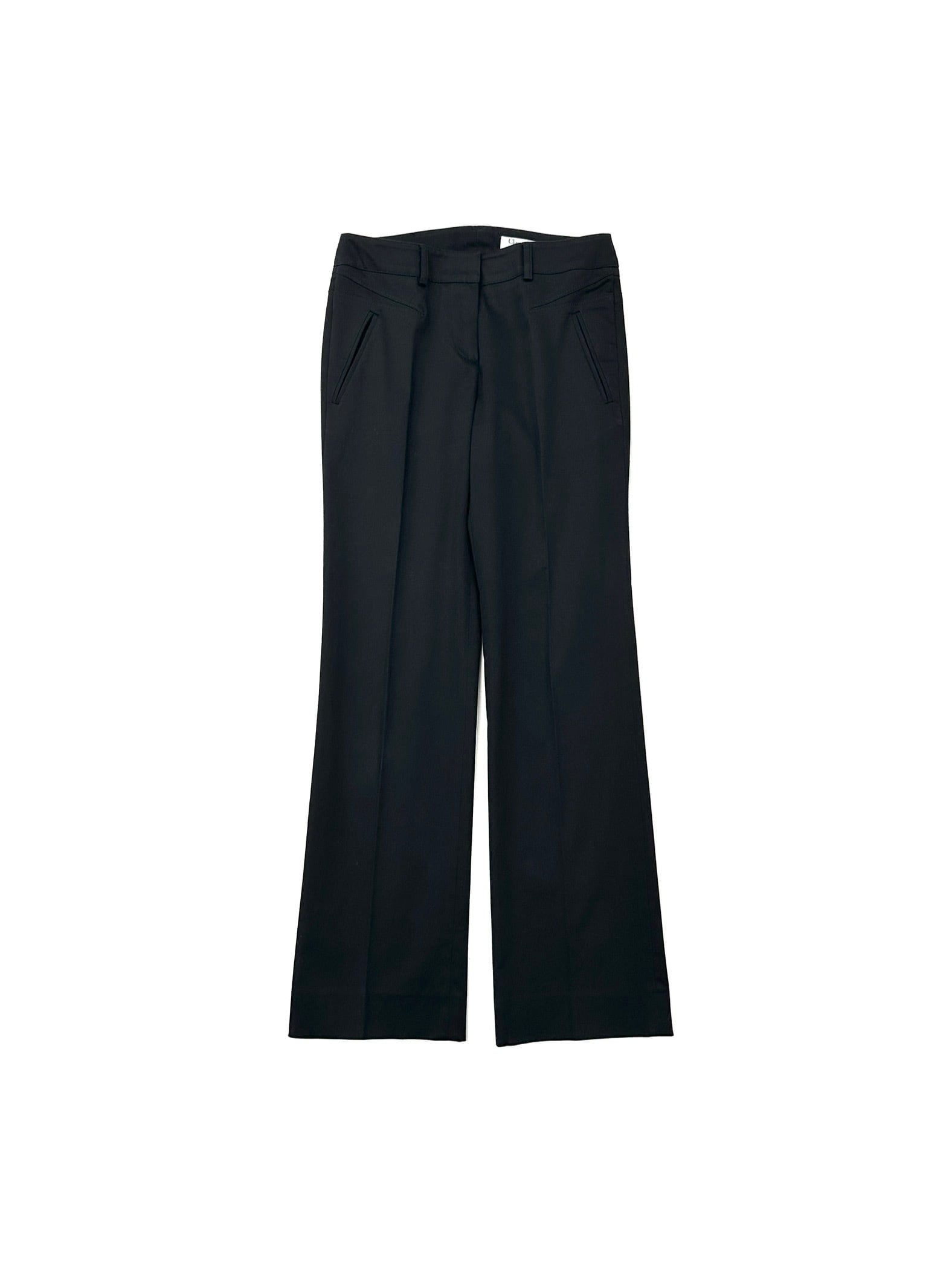 VERONIQUE BRANQUINHO Semi-Flare Tailored Slick Slacks | ETRAK