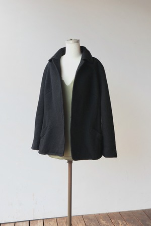hook front mohair wool jacket