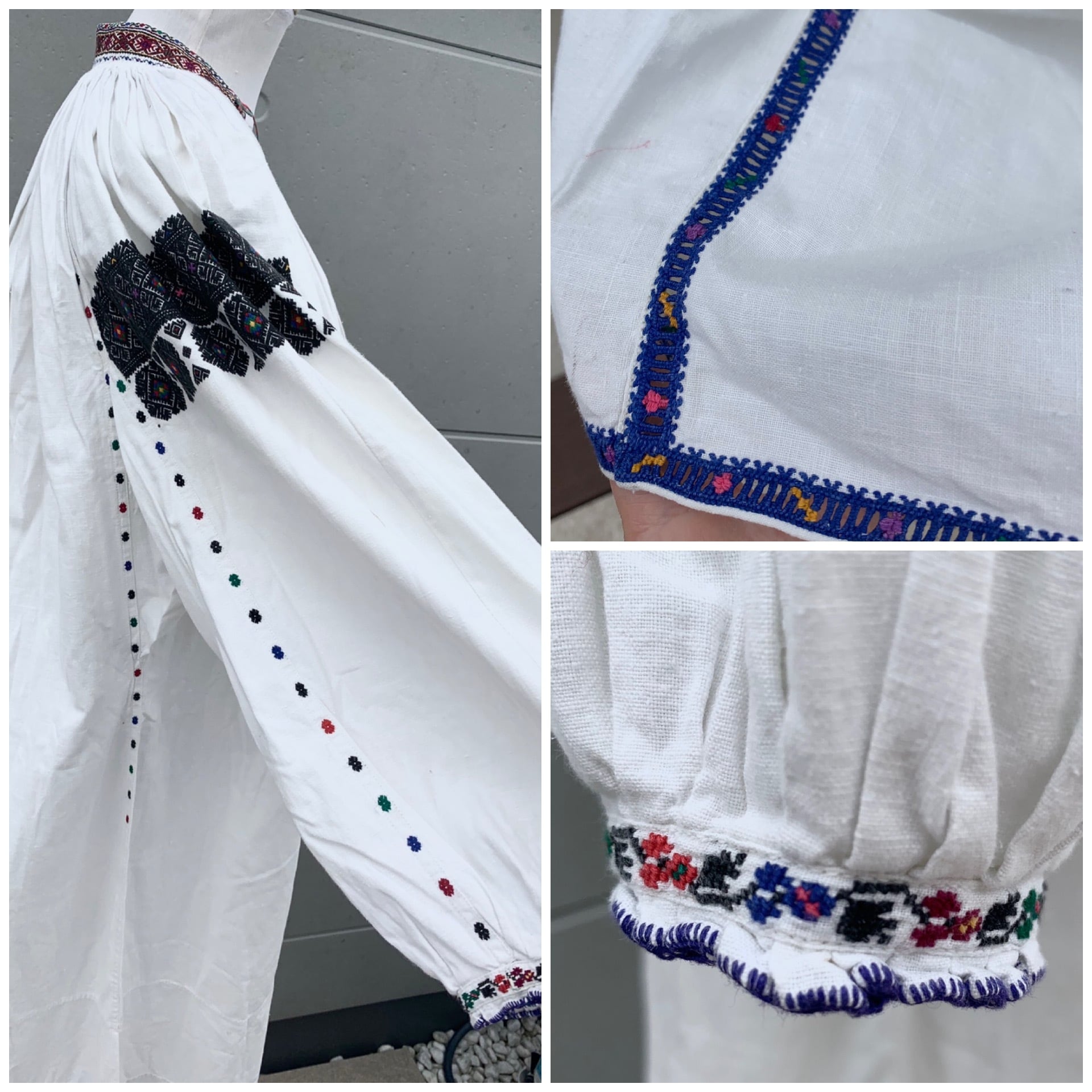 ウクライナ　刺繍　ドレス　ワンピース　ヴィンテージ　アンティーク ロングワンピース ５５％以上節約
