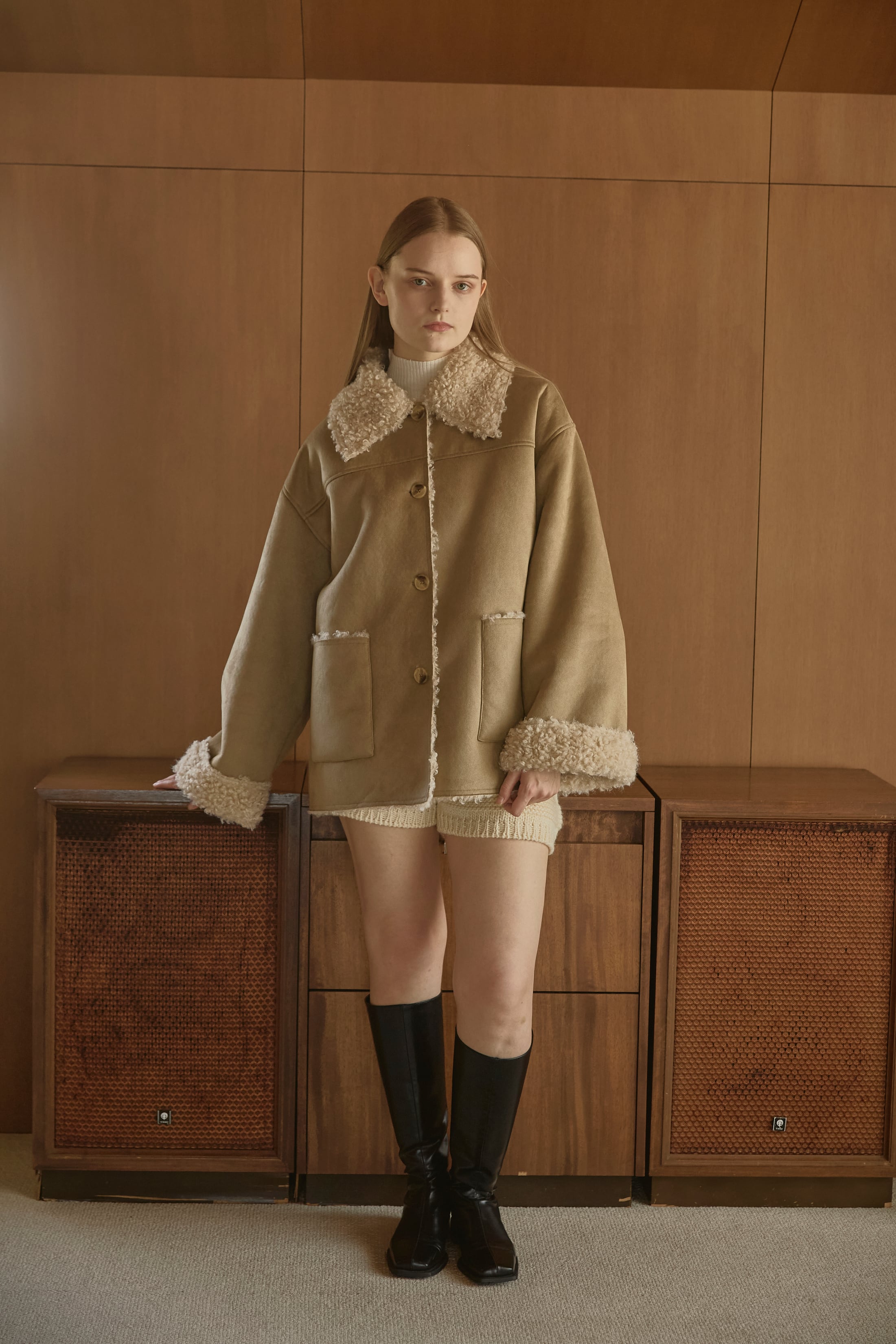 AM570900 mouton middle coat【残り9点】 | Alumu.