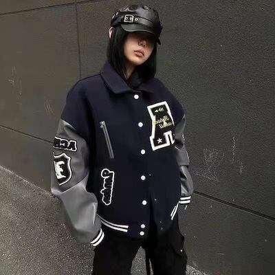 【希少】ディズニー プーさん刺繍 ブルゾン ジャケット スタジャン ネイビー M 213046dfd1003e5bd5e35b73230adc