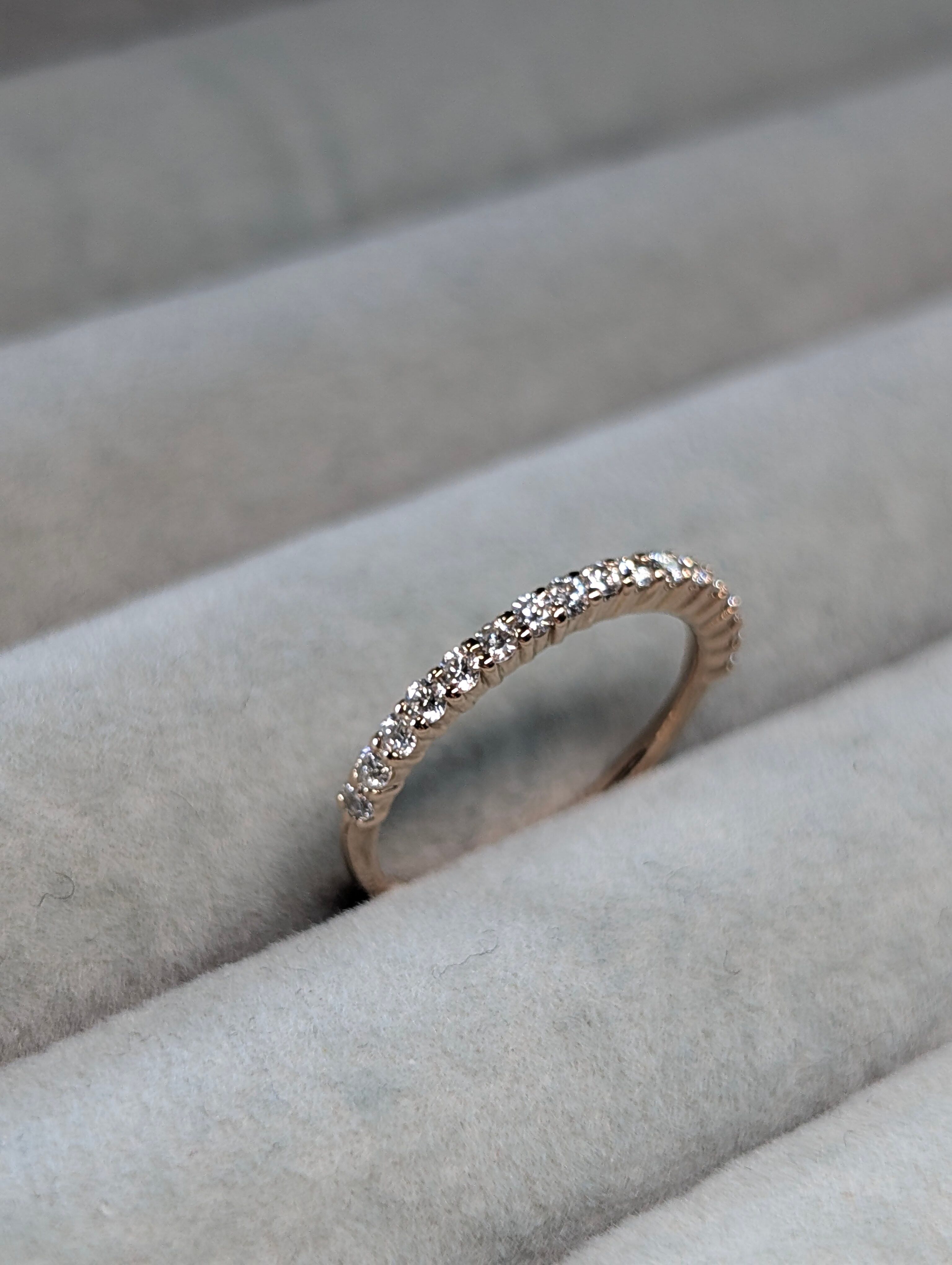 K18PGダイヤモンド0.20ct 4号 ピンキーリング Used jewelry 新品 K18PGダイヤモンド0.20ct 4号 ピンキーリング Used jewelry 新品