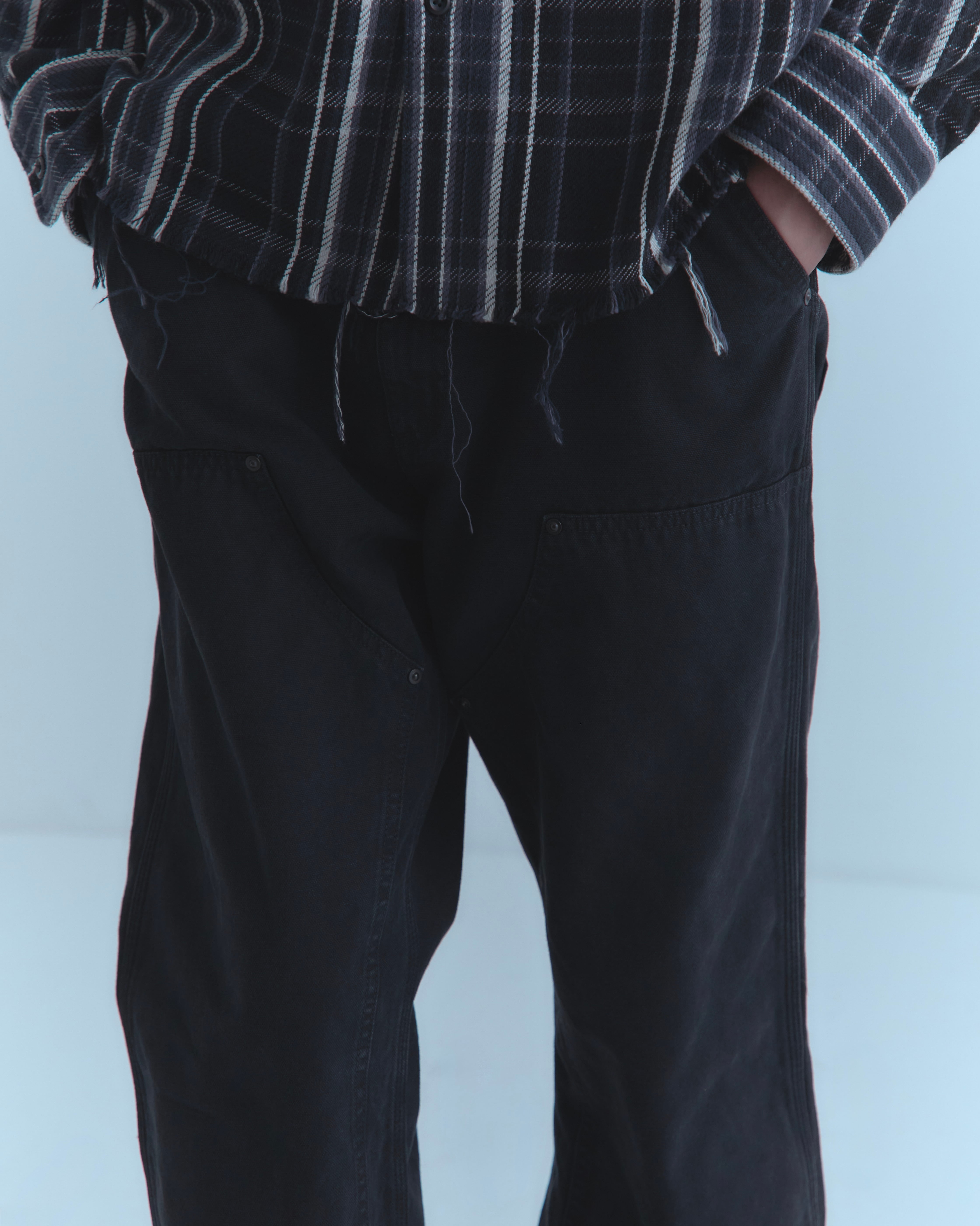 MH029 Work Pants BLACK | MIYAGIHIDETAKA