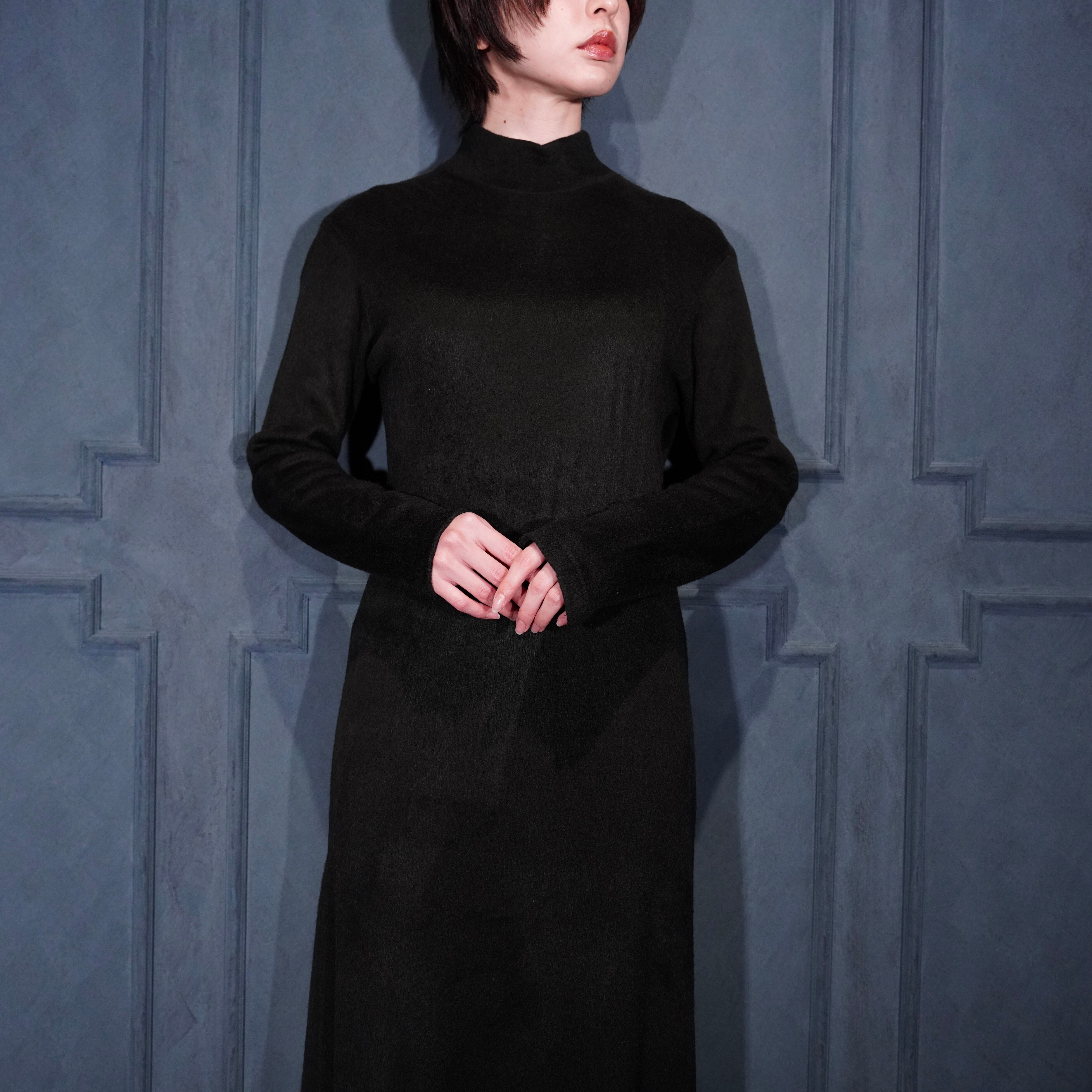YOHJI YAMAMOTO NOIR HIGH NECK KNIT LONG ONE PIECE/ヨウジヤマモト