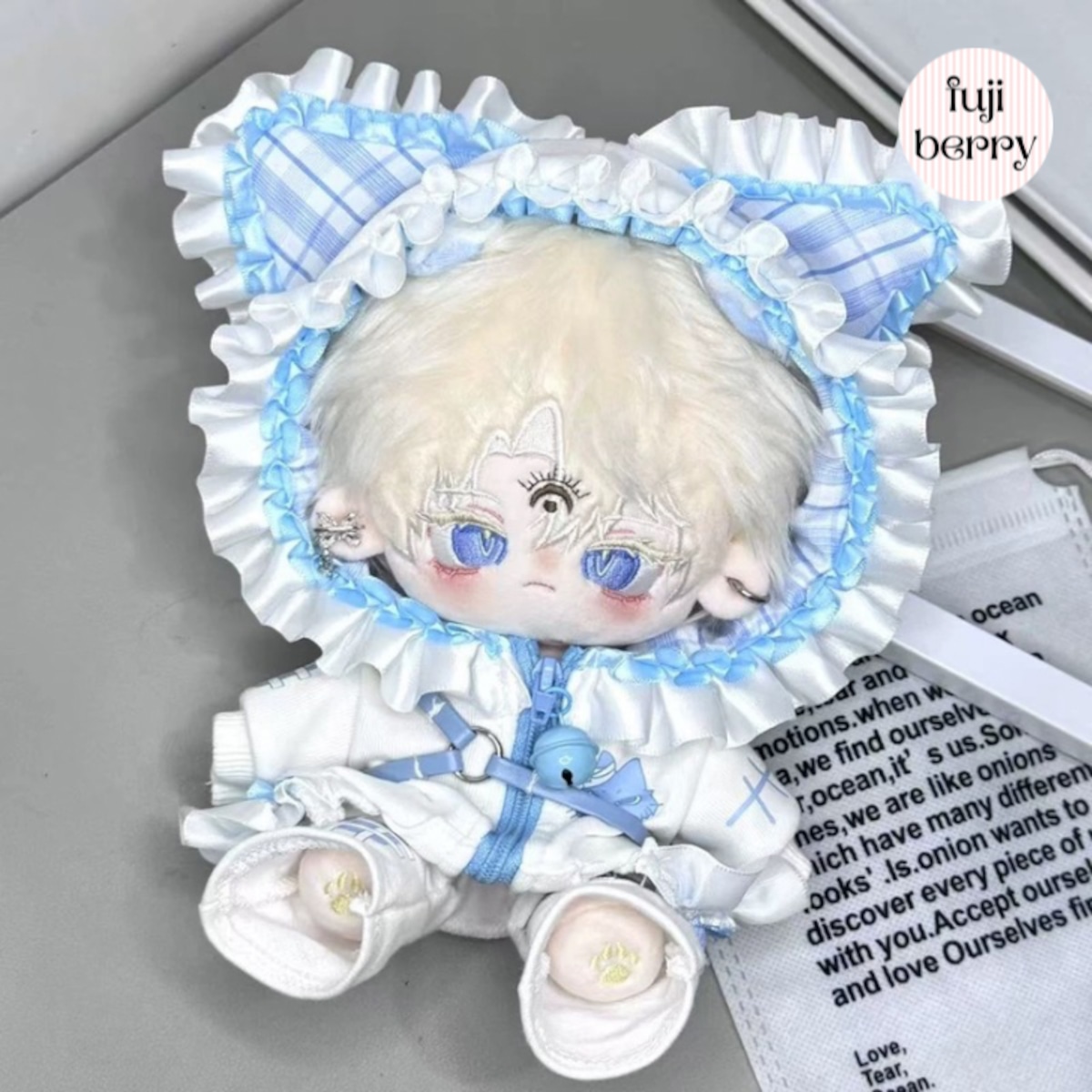 20cmぬい服】冬眠子猫コーデ 着せ替えぬいぐるみ 棉花娃娃用お洋服
